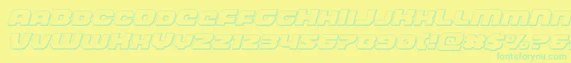 Подробнее о шрифте frontrunner3dital Шрифт frontrunner3dital – зелёные шрифты на жёлтом фоне
