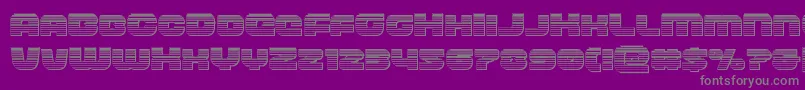 frontrunnerchrome Font – Gray Fonts on Purple Background