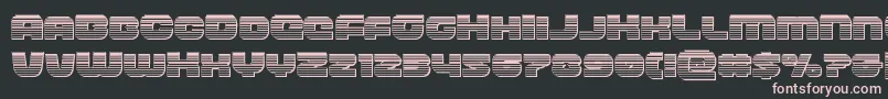 frontrunnerchrome Font – Pink Fonts on Black Background