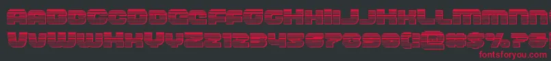 frontrunnerchrome Font – Red Fonts on Black Background