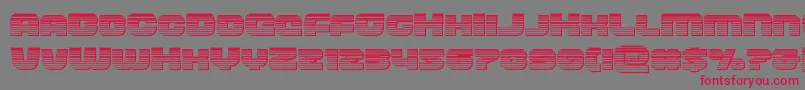 Шрифт frontrunnerchrome – красные шрифты на сером фоне