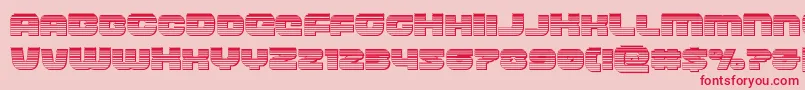 フォントfrontrunnerchrome – ピンクの背景に赤い文字