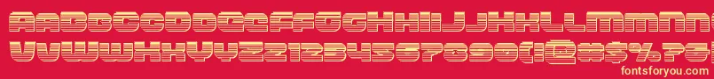 フォントfrontrunnerchrome – 黄色の文字、赤い背景