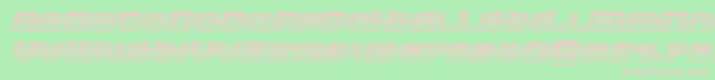 frontrunnerchromeital Font – Pink Fonts on Green Background