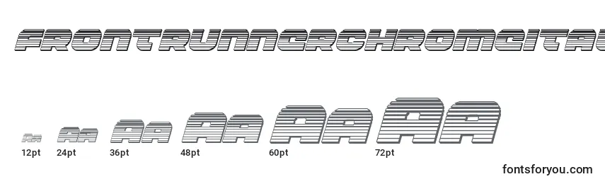 Frontrunnerchromeital Font Sizes