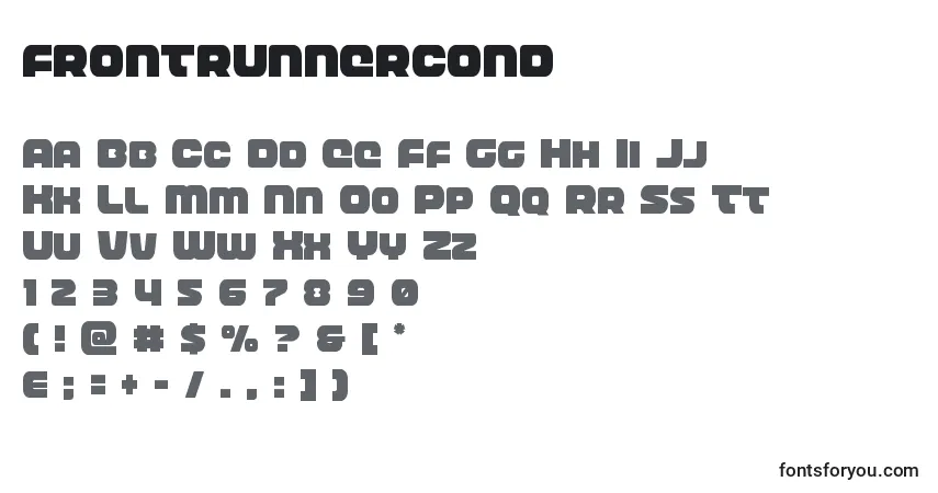 Police Frontrunnercond - Alphabet, Chiffres, Caractères Spéciaux