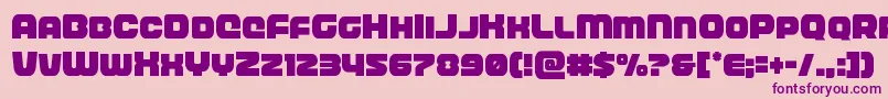 frontrunnercond Font – Purple Fonts on Pink Background