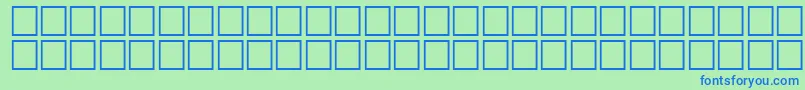 Fonte McsFarisySINormal. – fontes azuis em um fundo verde