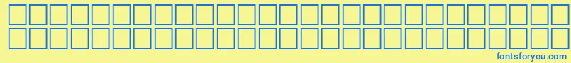 McsFarisySINormal.-fontti – siniset fontit keltaisella taustalla