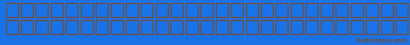 McsFarisySINormal. Font – Brown Fonts on Blue Background