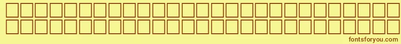 McsFarisySINormal. Font – Brown Fonts on Yellow Background