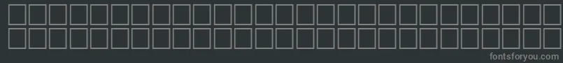 Czcionka McsFarisySINormal. – szare czcionki na czarnym tle
