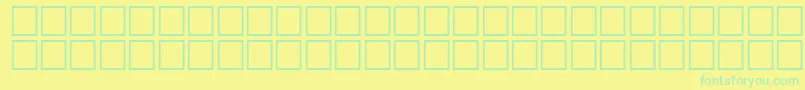 McsFarisySINormal. Font – Green Fonts on Yellow Background