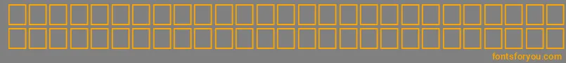 McsFarisySINormal. Font – Orange Fonts on Gray Background