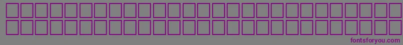 McsFarisySINormal.-Schriftart – Violette Schriften auf grauem Hintergrund