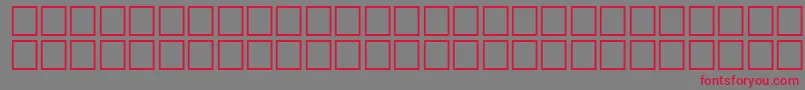 McsFarisySINormal. Font – Red Fonts on Gray Background