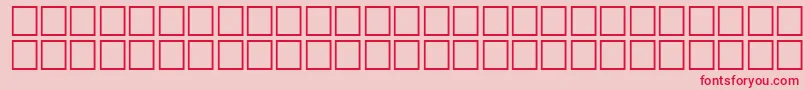 McsFarisySINormal. Font – Red Fonts on Pink Background