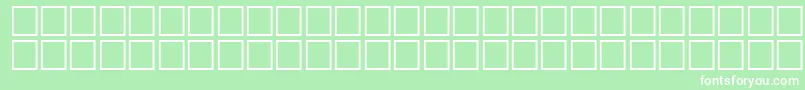 McsFarisySINormal. Font – White Fonts on Green Background