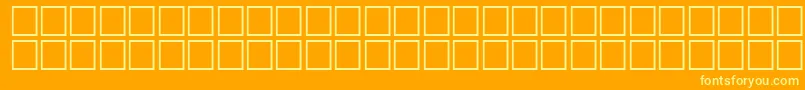 フォントMcsFarisySINormal. – オレンジの背景に黄色の文字