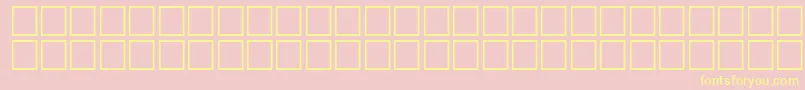 McsFarisySINormal. Font – Yellow Fonts on Pink Background