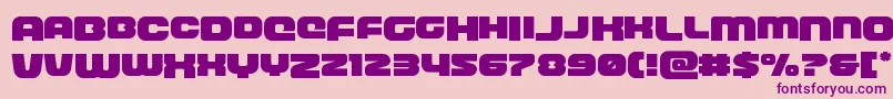 frontrunnerdropcase-Schriftart – Violette Schriften auf rosa Hintergrund