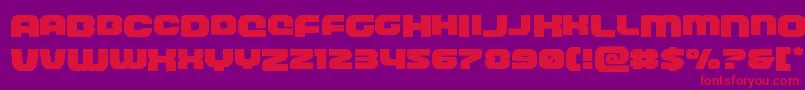 frontrunnerdropcase Font – Red Fonts on Purple Background