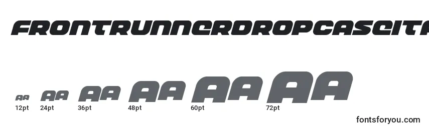 Размеры шрифта Frontrunnerdropcaseital