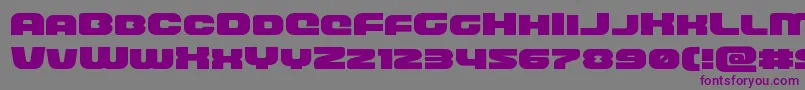frontrunnerexpand Font – Purple Fonts on Gray Background