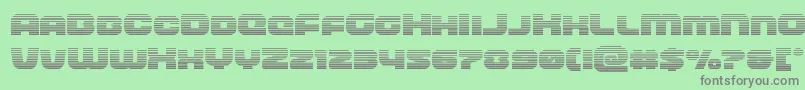 Lisätietoja frontrunnergrad-fontista frontrunnergrad-fontti – harmaat kirjasimet vihreällä taustalla