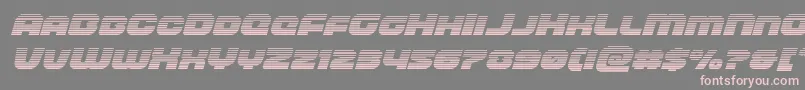 frontrunnergradital Font – Pink Fonts on Gray Background