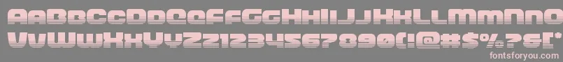 frontrunnerhalf Font – Pink Fonts on Gray Background