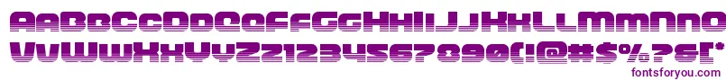 frontrunnerhalf-Schriftart – Violette Schriften