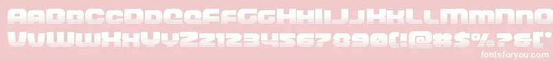 frontrunnerhalf Font – White Fonts on Pink Background