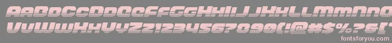 frontrunnerhalfital Font – Pink Fonts on Gray Background