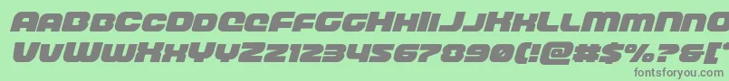 Więcej informacji o czcionce frontrunnerital Czcionka frontrunnerital – szare czcionki na zielonym tle