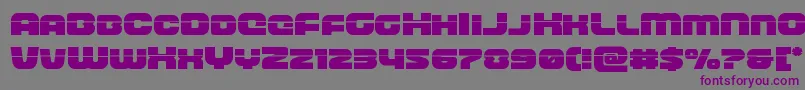 frontrunnerlaser Font – Purple Fonts on Gray Background