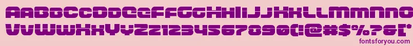 frontrunnerlaser-Schriftart – Violette Schriften auf rosa Hintergrund