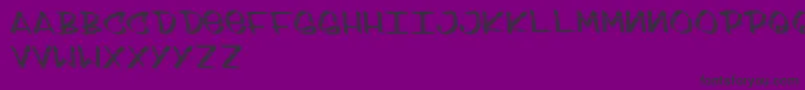 KeepOut Font – Black Fonts on Purple Background