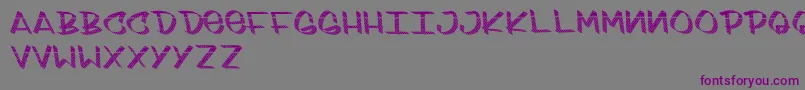 Шрифт KeepOut – фиолетовые шрифты на сером фоне
