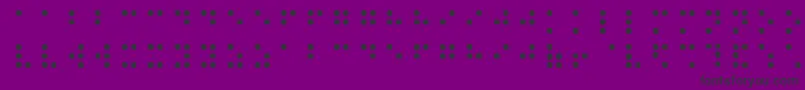 BalkanPeninsulaBraille Font – Black Fonts on Purple Background