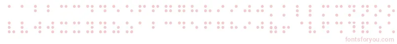 BalkanPeninsulaBraille Font – Pink Fonts on White Background