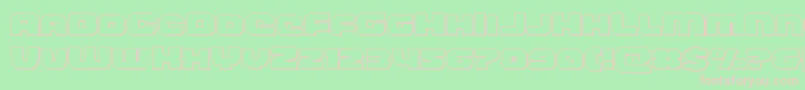 frontrunnerout Font – Pink Fonts on Green Background