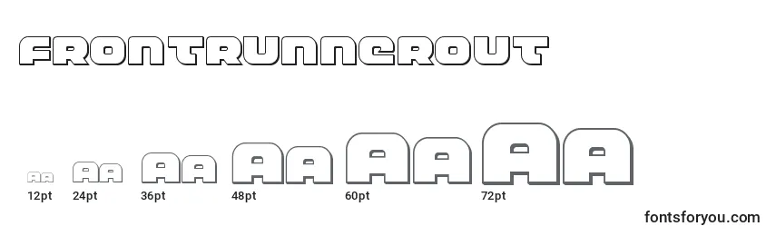 Размеры шрифта Frontrunnerout