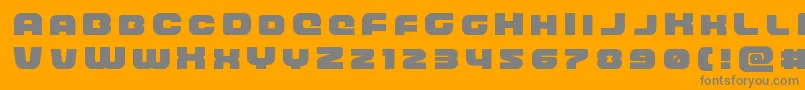 frontrunnertitle Font – Gray Fonts on Orange Background