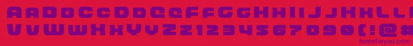 frontrunnertitle Font – Purple Fonts on Red Background