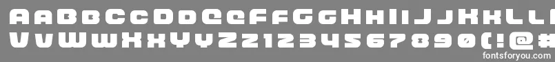 Police frontrunnertitle – polices blanches sur fond gris