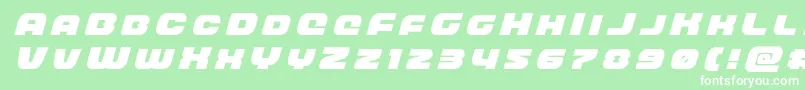 frontrunnertitleital Font – White Fonts on Green Background