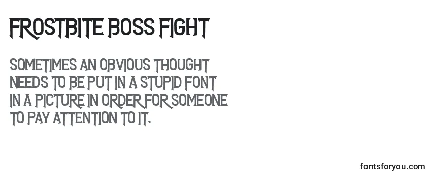 Шрифт Frostbite Boss Fight