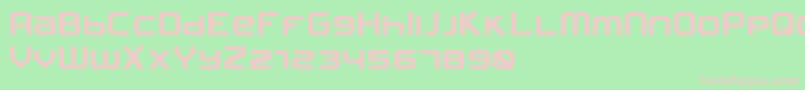 FROSTBITE Narrow Bold Font – Pink Fonts on Green Background