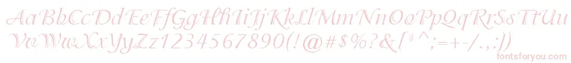 ItcIsadoraRegular Font – Pink Fonts on White Background